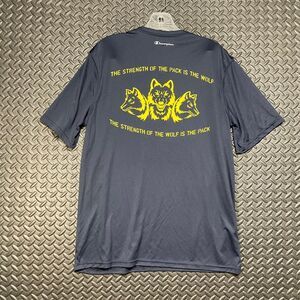 Champion USS Stethem Weapons‎ Wolf Pack Navy Blue Athletic Fit Training Shirt L